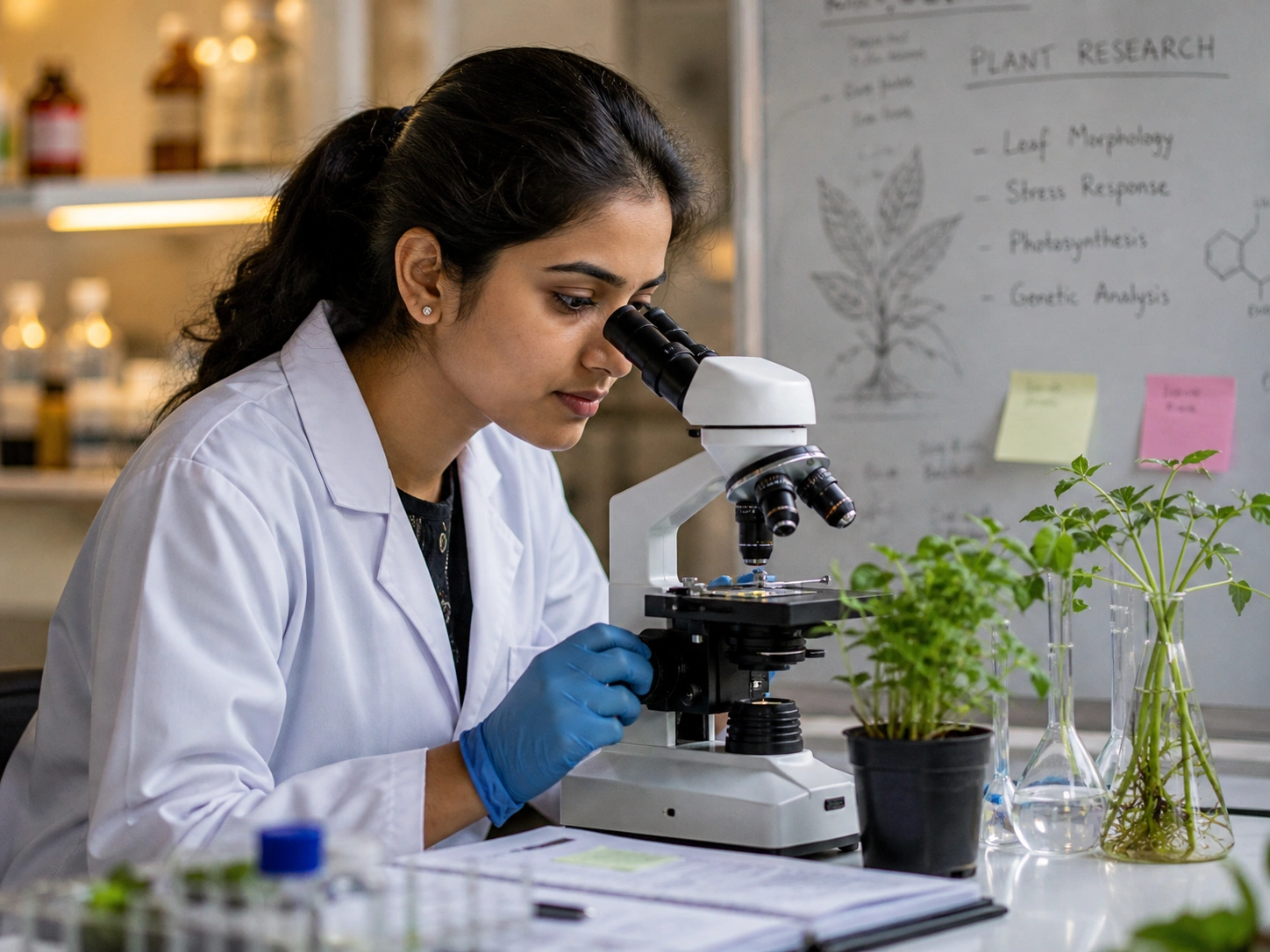Research laboratory setting
